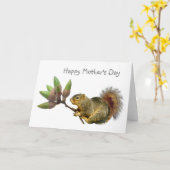 Karte der Eichhörnchen-Eichel-Blumenstrauß-Mutter (Gelbe Blume)