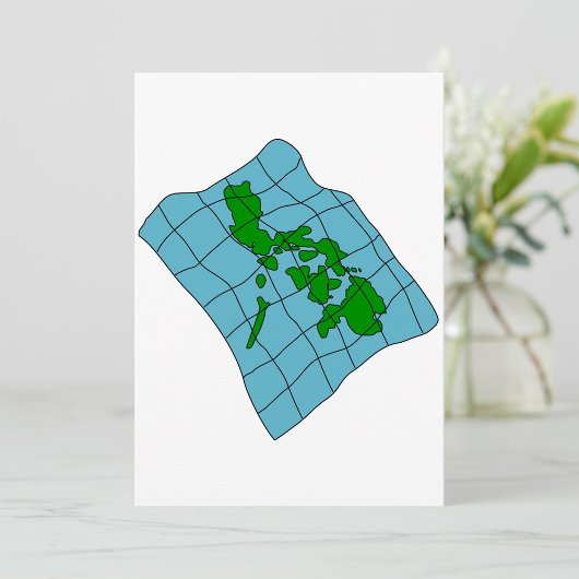 Karte der Einladungen der Philippinen