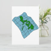 Karte der Einladungen der Philippinen (Stehend Vorderseite)