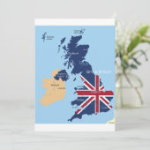 Karte der Einladungen Großbritanniens (Stehend Vorderseite)