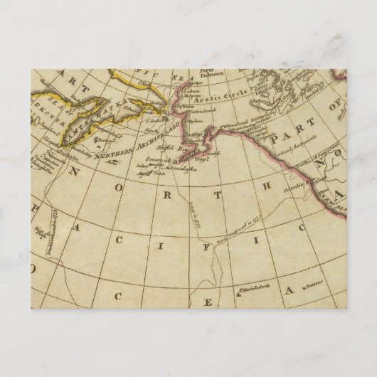 Karte der Entdeckungen von Cook und Clerke (Vorderseite)