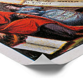 Karte der Erde auf der Grundlage der Theorien von  Poster (Ecke)