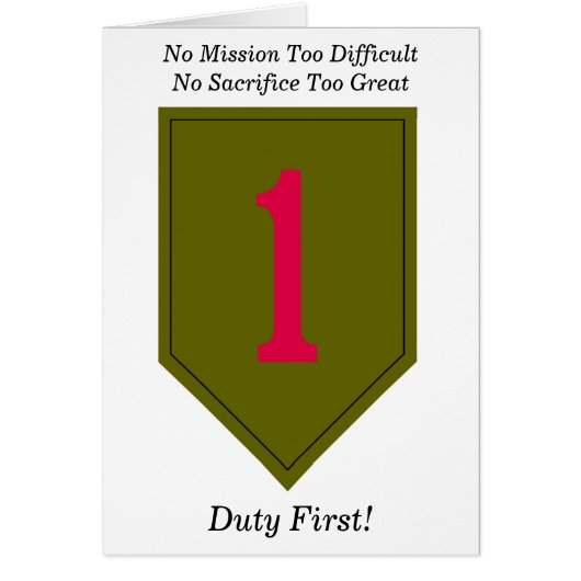 Karte der ersten Infanterieabteilung (Vorne)