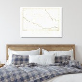 Karte der falschen Position in Mexiko Leinwanddruck (Insitu (Schlafzimmer))