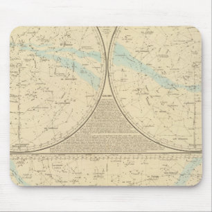 Karte der Feststerne Mousepad