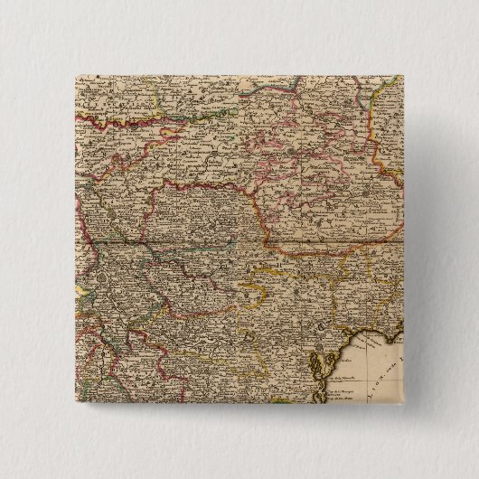 Karte der französischen Siedlungen Button (Vorderseite)