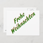 Karte der frohen Weihnachten (Vorne/Hinten)