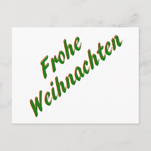 Karte der frohen Weihnachten (Vorderseite)