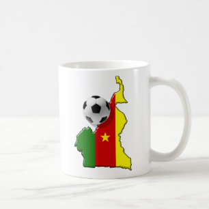 Karte der Fußballgeschenke Kameruns Cameroun Kaffeetasse