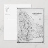 Karte der Gemeinde Hackney (Vorne/Hinten)