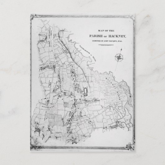 Karte der Gemeinde Hackney (Vorderseite)