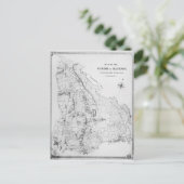 Karte der Gemeinde Hackney (Stehend Vorderseite)