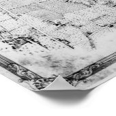 Karte der Gemeinde Hackney Poster (Ecke)