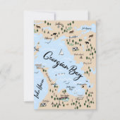 Karte der georgianischen Bay Note Card (Vorderseite)
