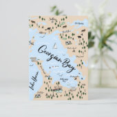 Karte der georgianischen Bay Note Card (Stehend Vorderseite)