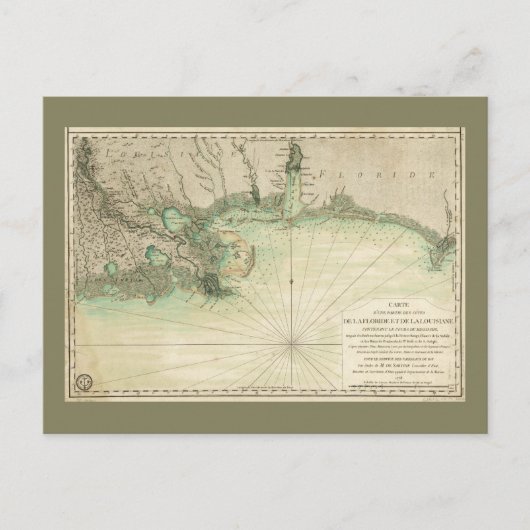 Karte der Golfküste von Louisiana und Florida (177 (Vorderseite)