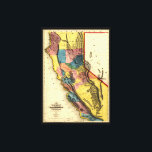Karte der Golfregion in Kalifornien (1851) Leinwanddruck<br><div class="desc">Titel Karte der Goldene Region in Kalifornien. Beitragende Namen Gibbes,  Charles Drayton. Sherman & Smith. Erstellt / Veröffentlicht New York,  1851. Betrifft Rubriken - Goldminen und Bergbau—Kalifornien—Karten - Vereinigte Staaten—Kalifornien</div>