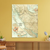 Karte der Grand Trunk Pacific Railway Leinwanddruck (Insitu (Wohnzimmer))