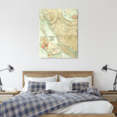 Karte der Grand Trunk Pacific Railway Leinwanddruck (Insitu (Schlafzimmer))
