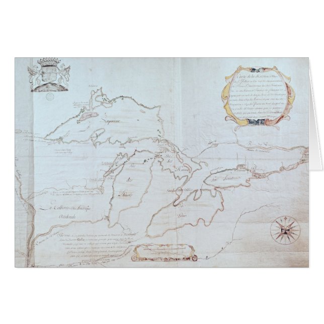 Karte der Great Lakes (Vorderseite (Horizontal))