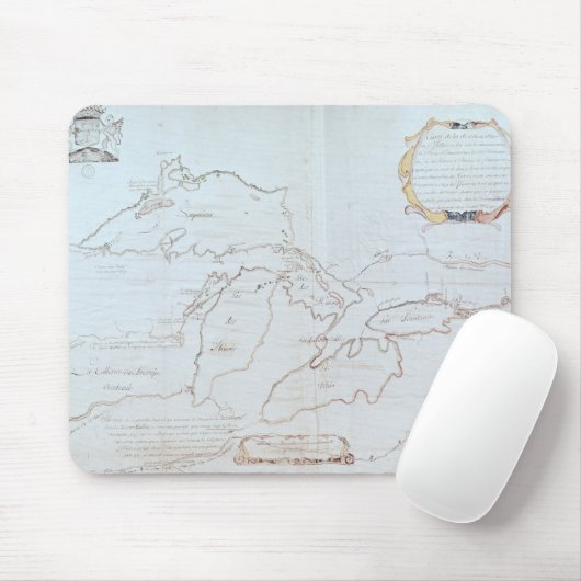Karte der Great Lakes Mousepad (Mit Mouse)