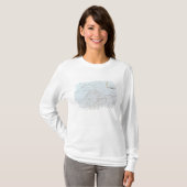 Karte der Great Lakes T-Shirt (Vorne ganz)