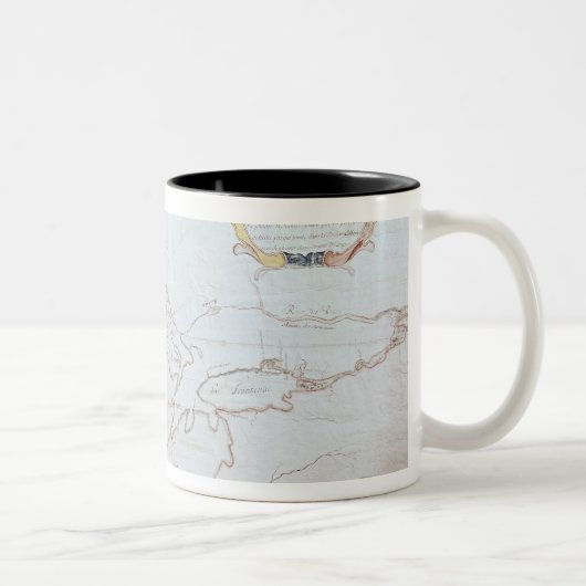 Karte der Great Lakes Zweifarbige Tasse (Rechts)