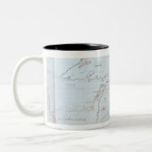 Karte der Great Lakes Zweifarbige Tasse (Links)