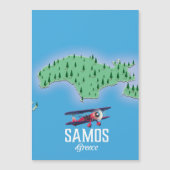 Karte der griechischen Insel Samos (Vorderseite)
