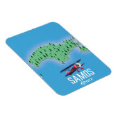 Karte der griechischen Insel Samos Magnet (Rechte Seite)