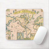 Karte der großen Abenteuer Mousepad (Mit Mouse)