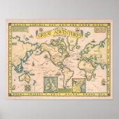 Karte der großen Abenteuer Poster (Vorne)