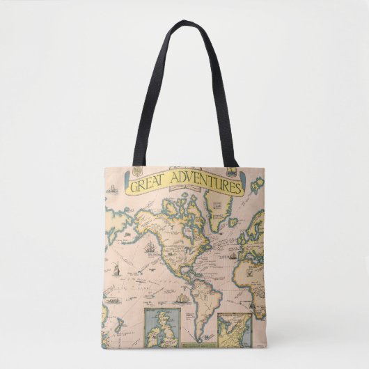 Karte der großen Abenteuer Tasche (Vorderseite)