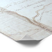 Karte der Großen Seen Poster (Ecke)