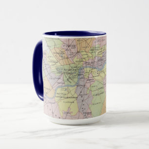 Karte der grossstädtischen parlamentarischen tasse