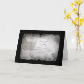 KARTE DER Grußkarte von MESOPOTAMIA (Gelbe Blume)