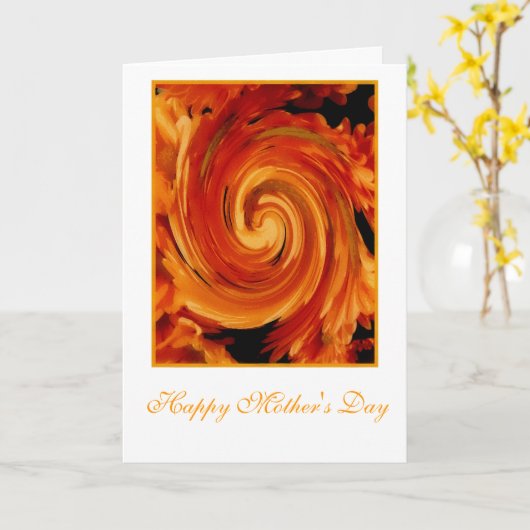 Karte der Herbst-Erinnerungens-Mutter Tages (Gelbe Blume)