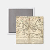 Karte der Inkursionen der Barbaren Magnet (Vorderseite/Rückseite)