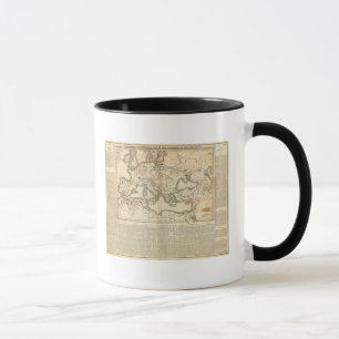 Karte der Inkursionen der Barbaren Tasse