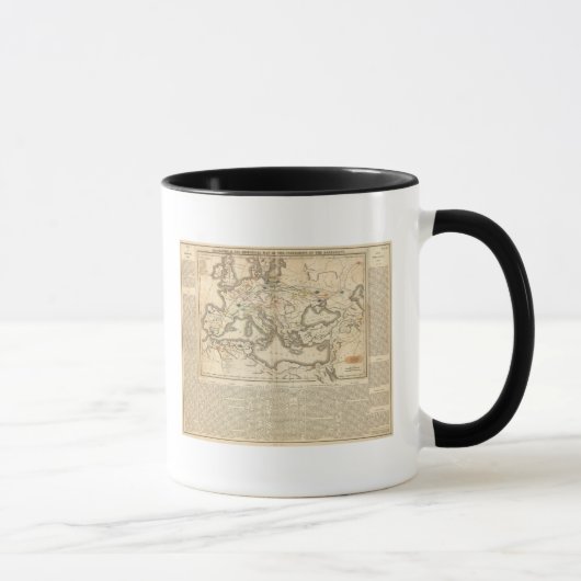 Karte der Inkursionen der Barbaren Tasse (Rechts)
