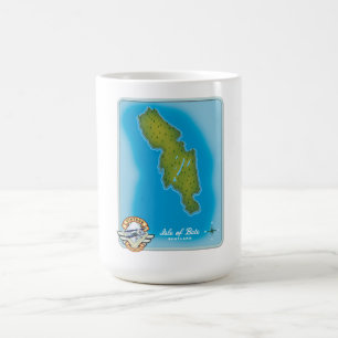 Karte der Insel Bute Kaffeetasse