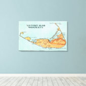 Karte der Insel Leinwanddruck (Insitu (Holzboden))