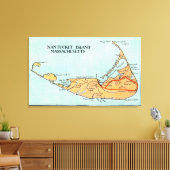 Karte der Insel Leinwanddruck (Insitu (Wohnzimmer))