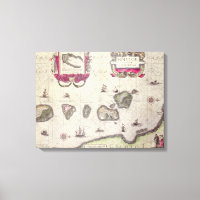 Karte der Insel Moluccan, eingraviert