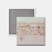 Karte der Insel Puerto Rico, 1599 Magnet (Vorderseite/Rückseite)