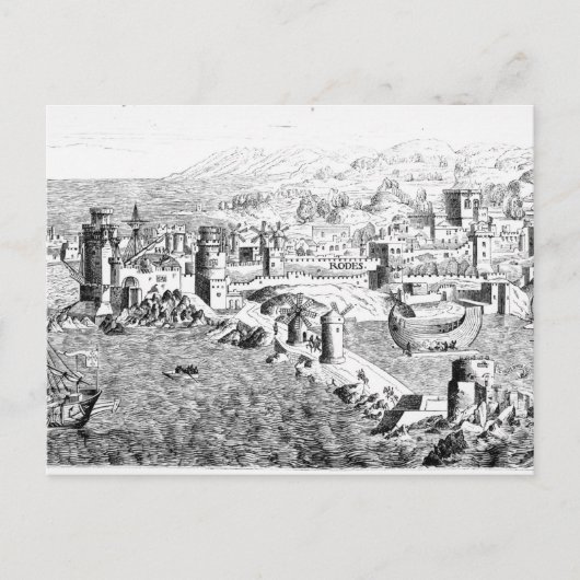 Karte der Insel Rhodos (Vorderseite)