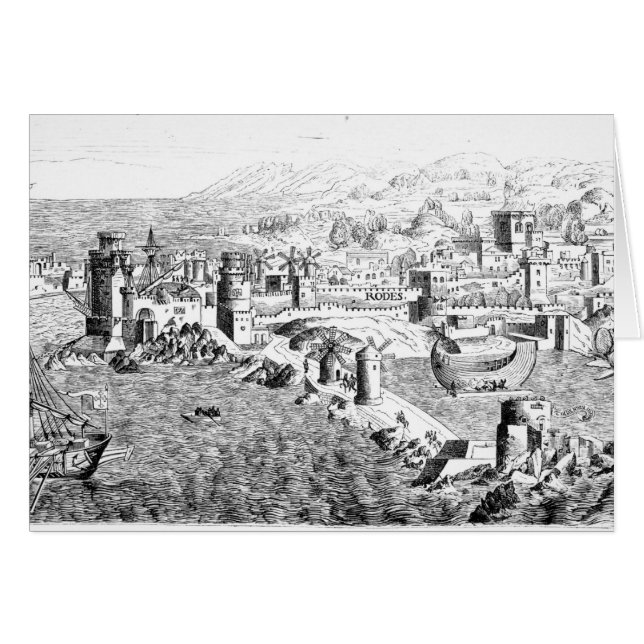 Karte der Insel Rhodos (Vorderseite (Horizontal))