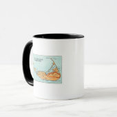 Karte der Insel Tasse (Vorderseite Links)