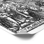 Karte der Insel Utopia, Buch frontispiece Poster (Ecke)