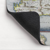 Karte der Insel von Candia Mousepad (Ecke)